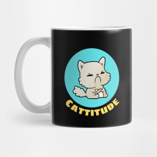 Cattitude | Cute Cat Pun Mug